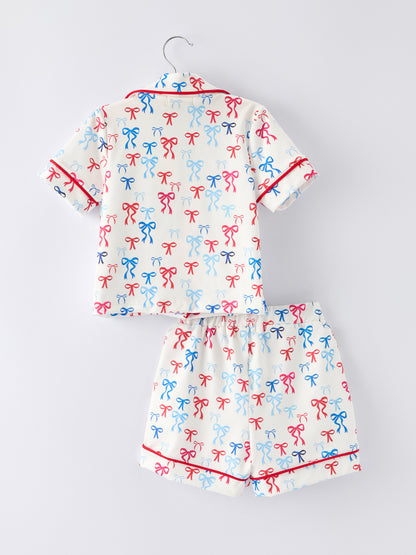 Mommy & Me 4th of july Print Pajama Set